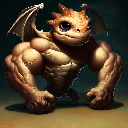 Muscle Baby Dragon