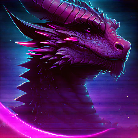Synthwave Dragon