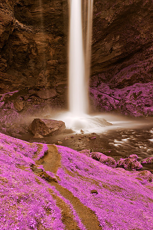 Kvernufoss - Rugged Purple Fantasy