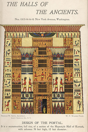 Vintage Frontispiece - The Halls of the Ancients & Design of the Portal