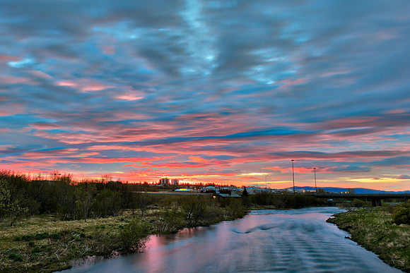 Reykjavik River Twilight