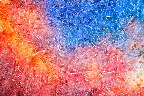 Vibrant Ice Cracks