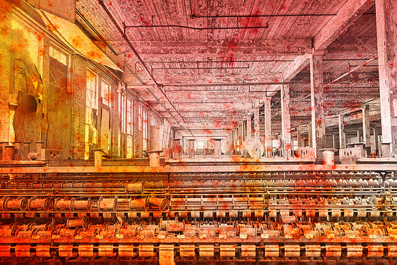 Abandoned Silk Mill - Pastel Grunge