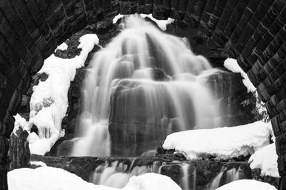 Winter Arch Waterfall