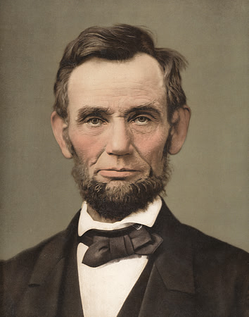 Vintage Color Portrait - Abraham Lincoln
