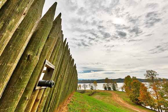 Fort Loudoun Cannon Wall