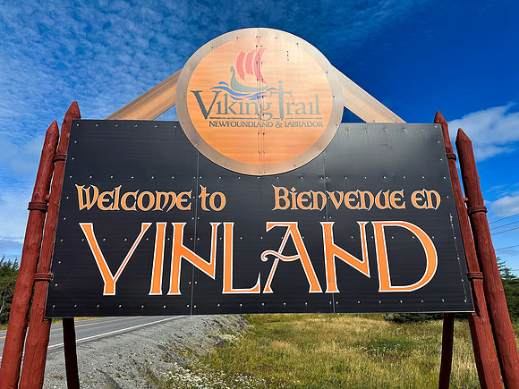 Vinland Welcome Sign