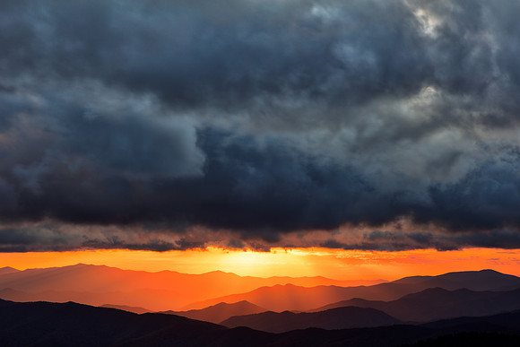 Smoky Mountains Sunset Rapture