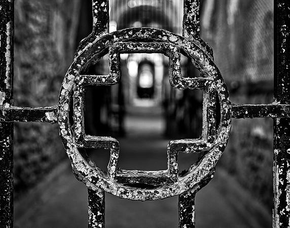 Medical Prison Cross - Black & White