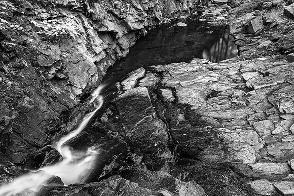 Chesterfield Gorge Stream - Black & White