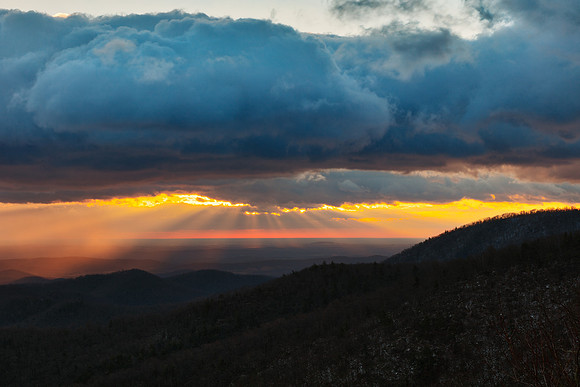 Winter Shenandoah Sunrise