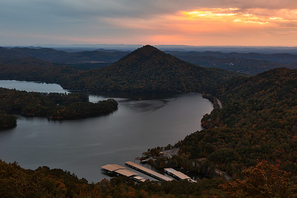 Autumn Sprinkle Sunset - Lake Ocoee