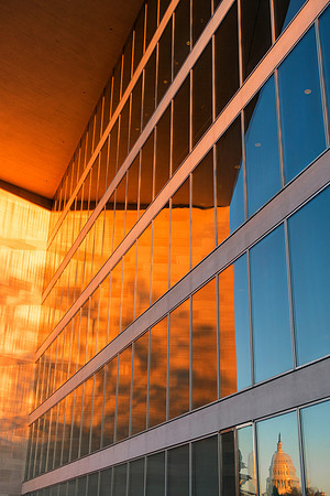 Golden Capitol Hour Reflections