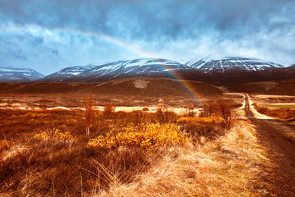 Iceland Mountain Rainbow - Revisited