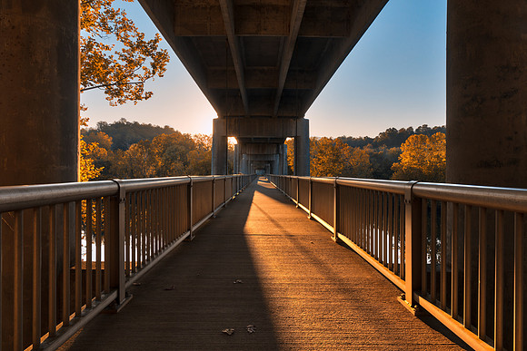 Golden Hour Bridge - James River