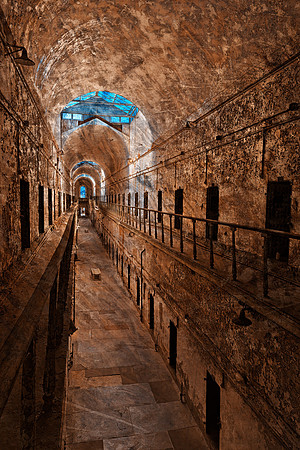 Prison Corridor - Sepia Blues