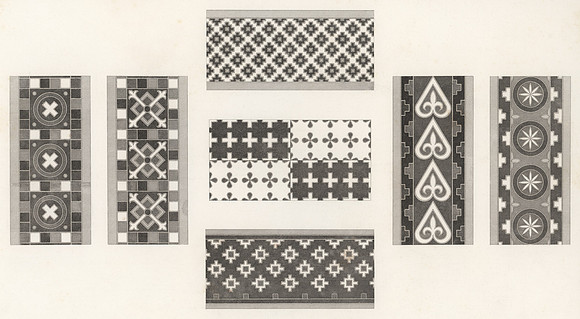 Vintage Image Plate - Patterns of Combourg Church