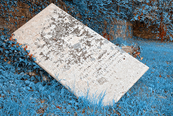 Tilted Donegal Tombstone - Frozen in Time