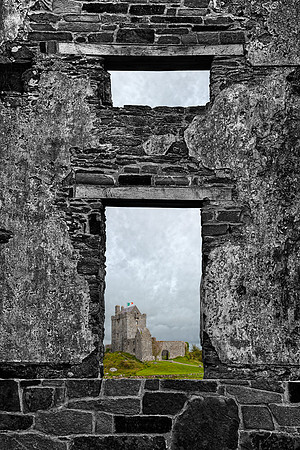 Dunguaire Castle Frame - Black & White Color Mix