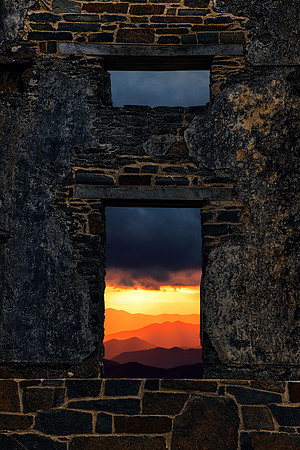 Sunset Grunge Frame