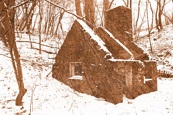 Cracked Wood Winter Ruins