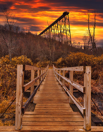 Kinzua Sunset Bridges