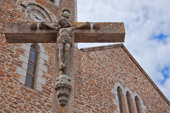 Saint-Malo Stone Crucifix
