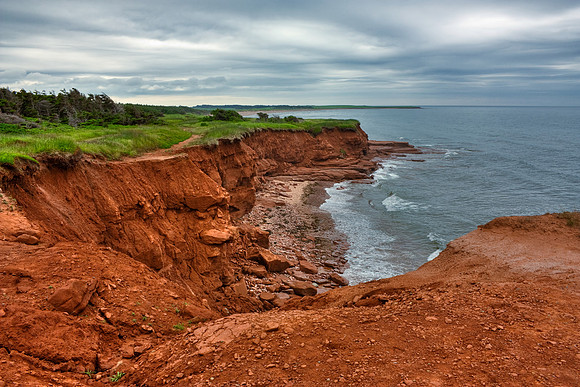 Cloudy PEI Coast