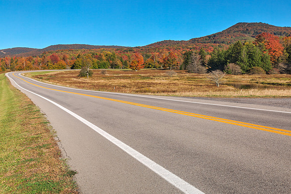 Winding Autumn Canaan Valley Road