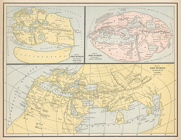 Vintage Maps of the Ancient Known World 2