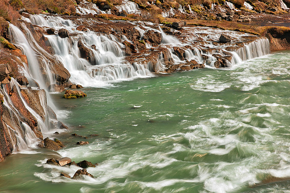Hraunfossar River Cascades