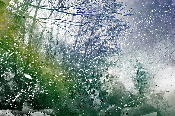 Acrylic Forest Blizzard