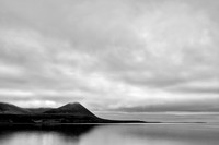 Cloudy Snaefellsnes Coast - Black & White