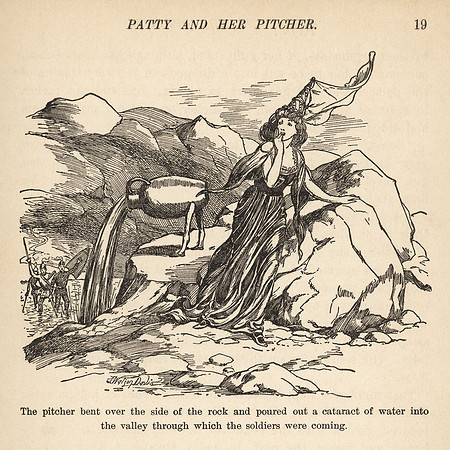 Vintage Illustration - Patty and Her Cataract Pitcher