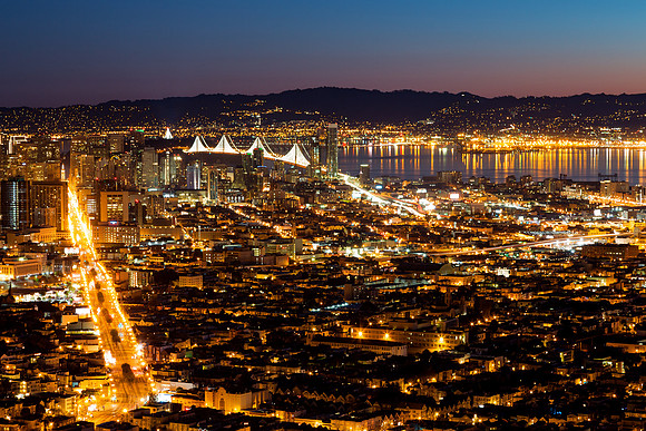 San Francisco Dawn Lights