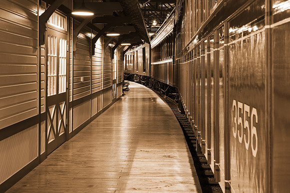 Sepia Railroad Platform