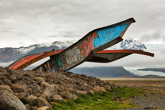 Twisted Girders of Skeiðará Bridge