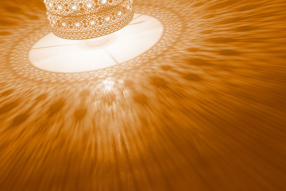 Gold Lamp Saucer