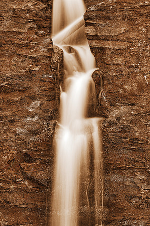 Sepia Furnace Falls