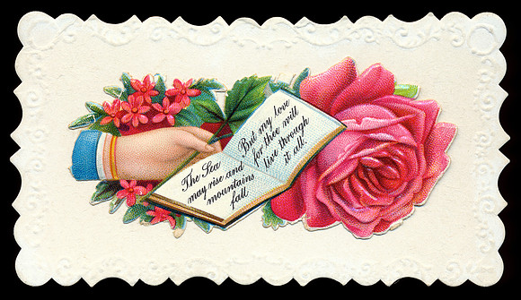 Vintage Calling Card - Love Poem