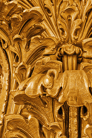 Gold Sculpted Flourishes