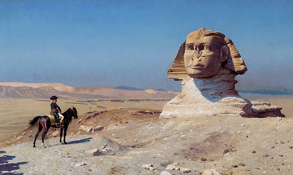 Bonaparte Before the Sphinx (by Jean-Léon Gérôme circa 1886)