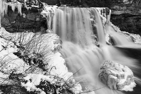 Winter White Blackwater Falls
