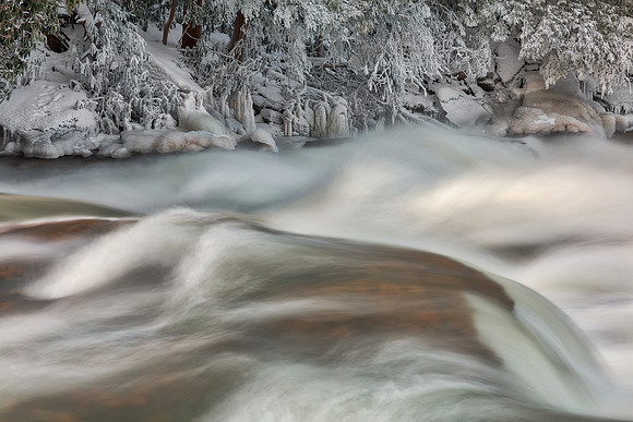 Shimmering Winter Stream - Swallow Falls