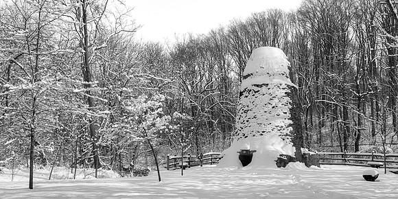 Winter Panorama Ruins - Susquehanna Windmill