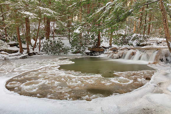 Winter Circle Stream - Tolliver Falls