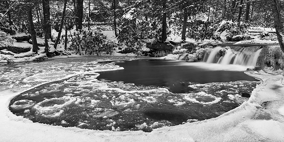 Winter Circle Panorama - Tolliver Falls