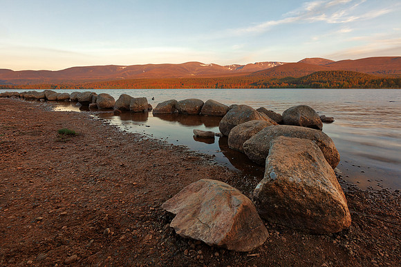 Golden Hour of Loch Morlich