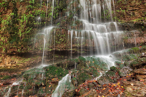 Autumn Moss Wall Waterfall
