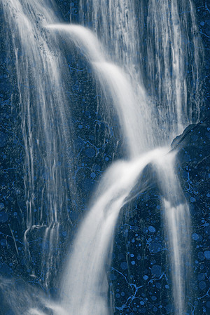 Blue Marbled Waterfall